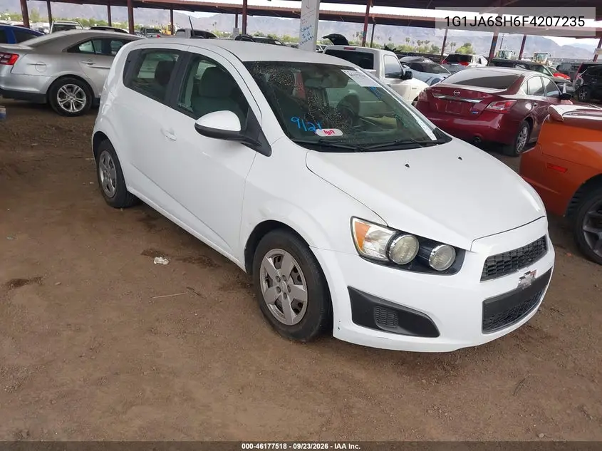 CHEVROLET SONIC 2015, VIN 1G1JA6SH6F4207235