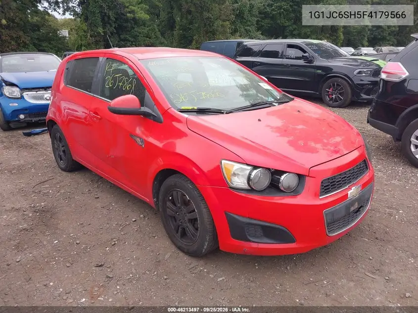 CHEVROLET SONIC 2015, VIN 1G1JC6SH5F4179566