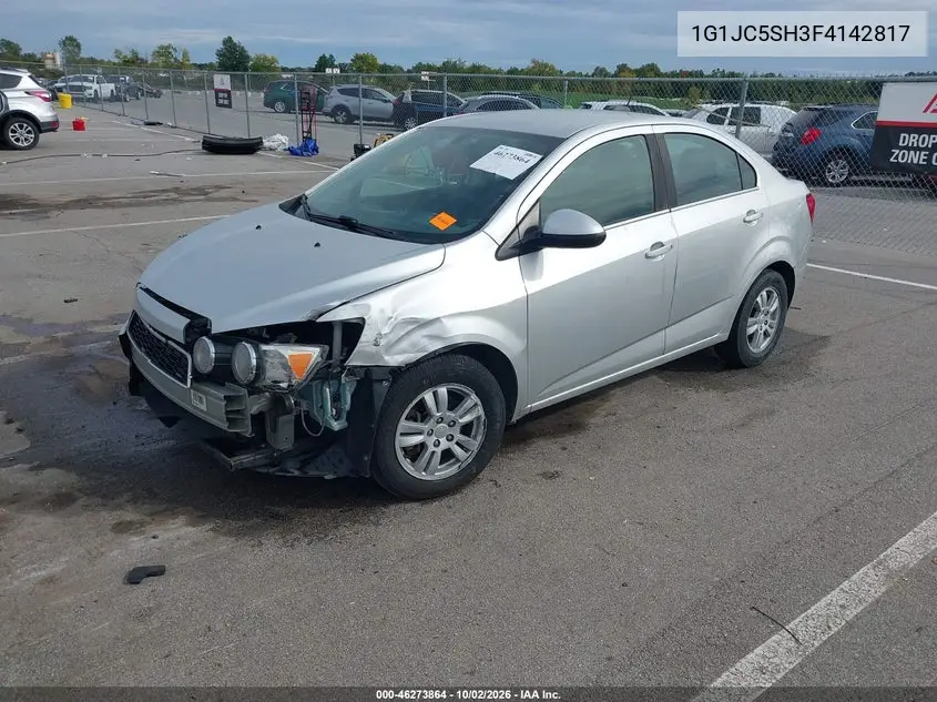 2015 CHEVROLET SONIC VIN 1G1JC5SH3F4142817 — фото 2