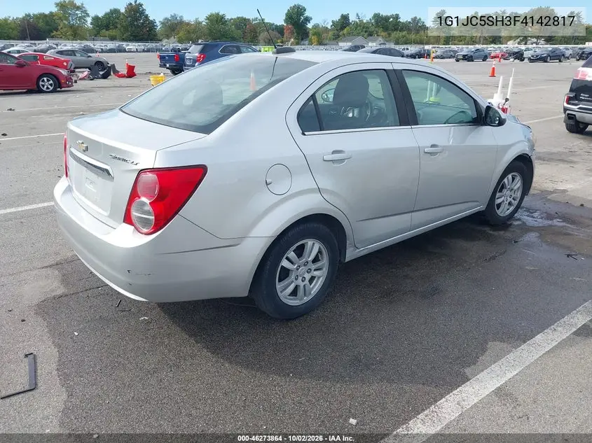 2015 CHEVROLET SONIC VIN 1G1JC5SH3F4142817 — фото 4