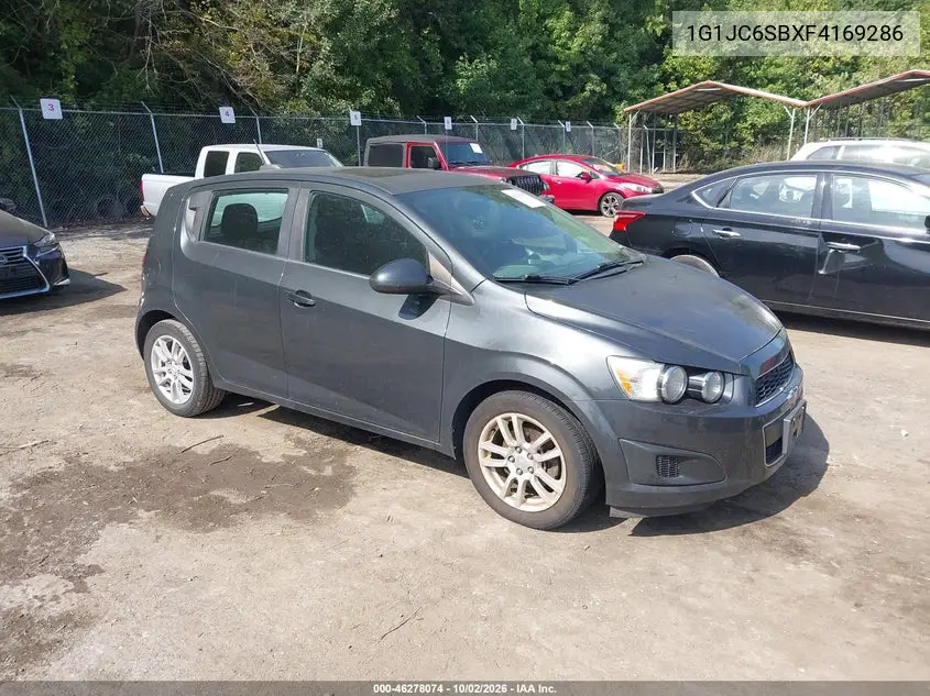 CHEVROLET SONIC 2015, VIN 1G1JC6SBXF4169286