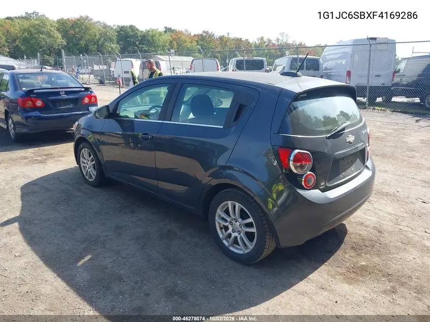 2015 CHEVROLET SONIC VIN 1G1JC6SBXF4169286 — фото 3