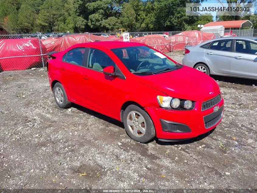 CHEVROLET SONIC 2015, VIN 1G1JA5SH4F4150303