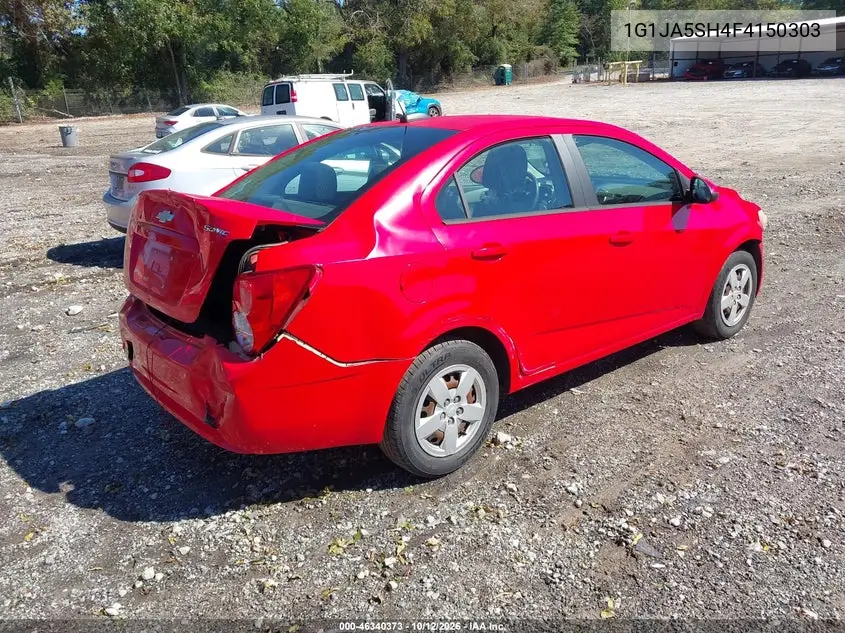 2015 CHEVROLET SONIC VIN 1G1JA5SH4F4150303 — фото 4
