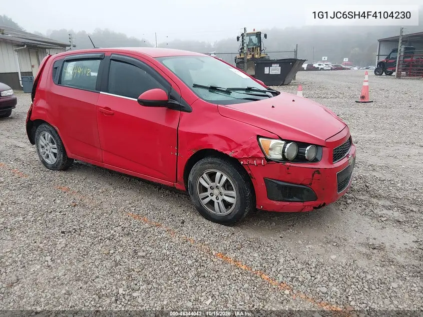 CHEVROLET SONIC 2015, VIN 1G1JC6SH4F4104230