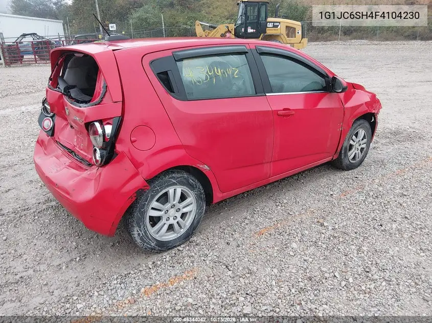 2015 CHEVROLET SONIC VIN 1G1JC6SH4F4104230 — фото 4
