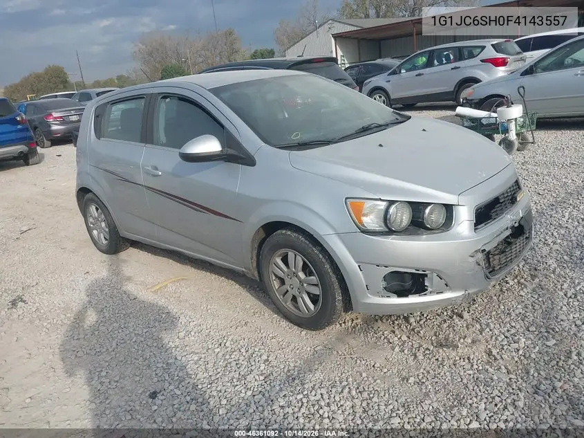 CHEVROLET SONIC 2015, VIN 1G1JC6SH0F4143557
