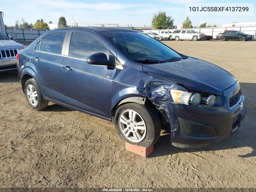 CHEVROLET SONIC 2015, VIN 1G1JC5SBXF4137299