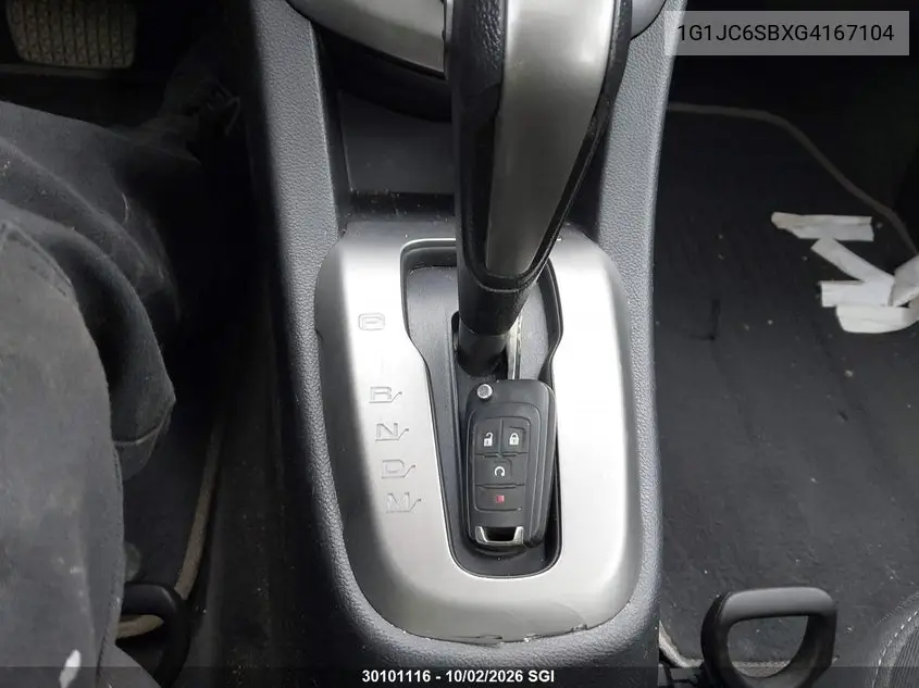 2016 CHEVROLET SONIC VIN 1G1JC6SBXG4167104 — фото 11