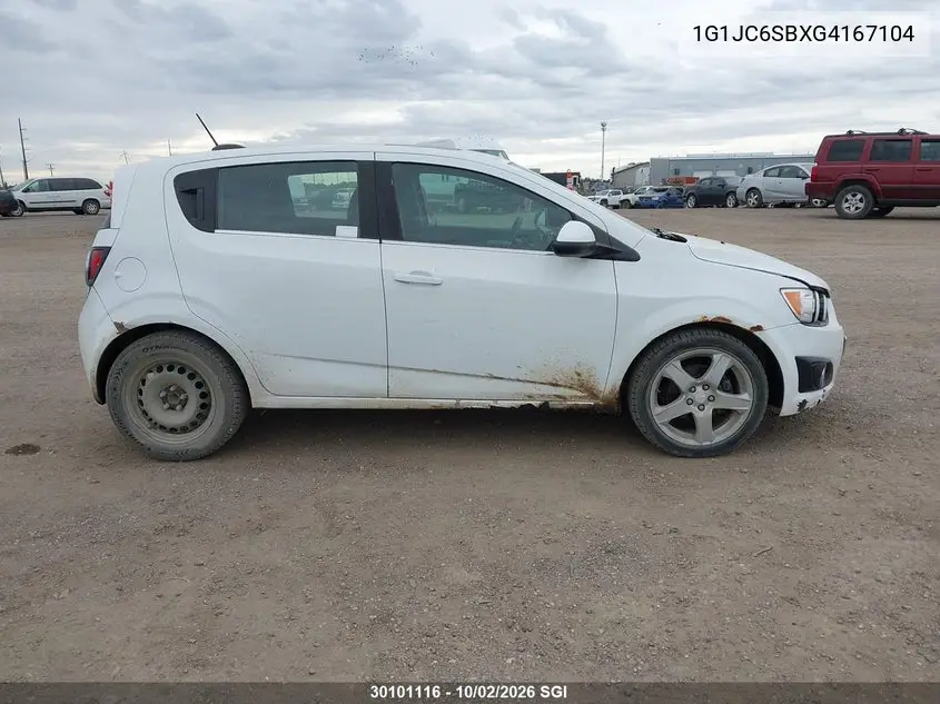 2016 CHEVROLET SONIC VIN 1G1JC6SBXG4167104 — фото 14