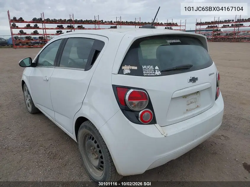 2016 CHEVROLET SONIC VIN 1G1JC6SBXG4167104 — фото 3
