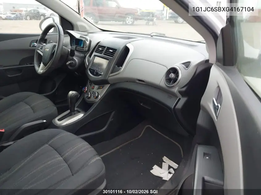 2016 CHEVROLET SONIC VIN 1G1JC6SBXG4167104 — фото 5