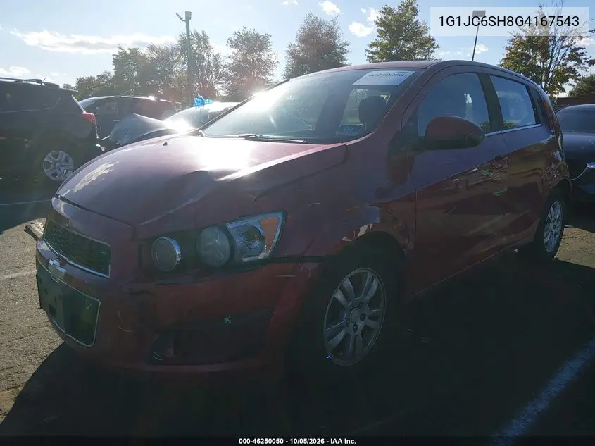 2016 CHEVROLET SONIC VIN 1G1JC6SH8G4167543 — фото 2
