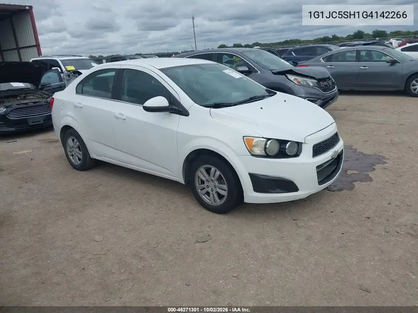 CHEVROLET SONIC 2016, VIN 1G1JC5SH1G4142266