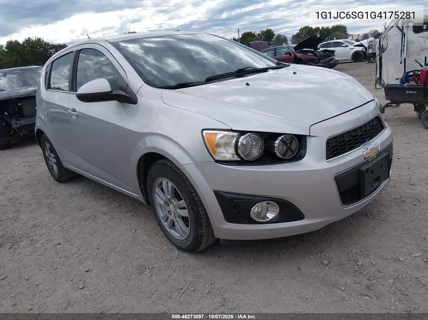 CHEVROLET SONIC 2016, VIN 1G1JC6SG1G4175281