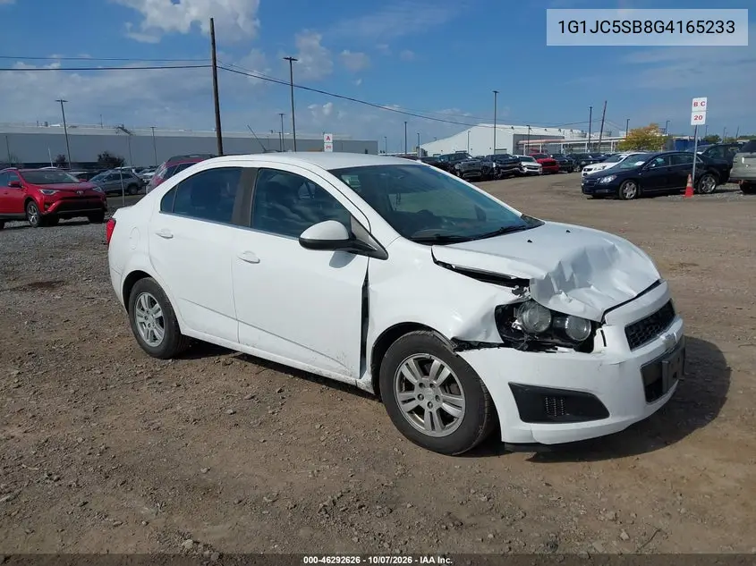 CHEVROLET SONIC 2016, VIN 1G1JC5SB8G4165233