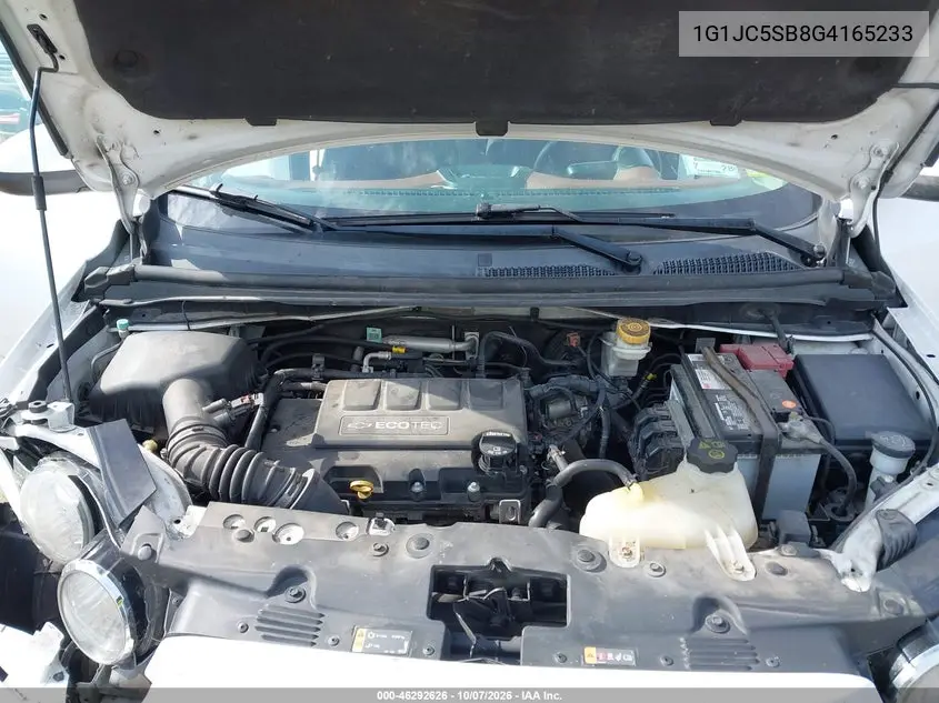2016 CHEVROLET SONIC VIN 1G1JC5SB8G4165233 — фото 10