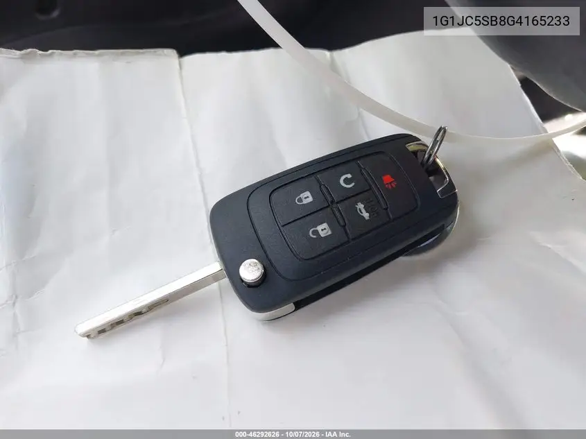 2016 CHEVROLET SONIC VIN 1G1JC5SB8G4165233 — фото 11