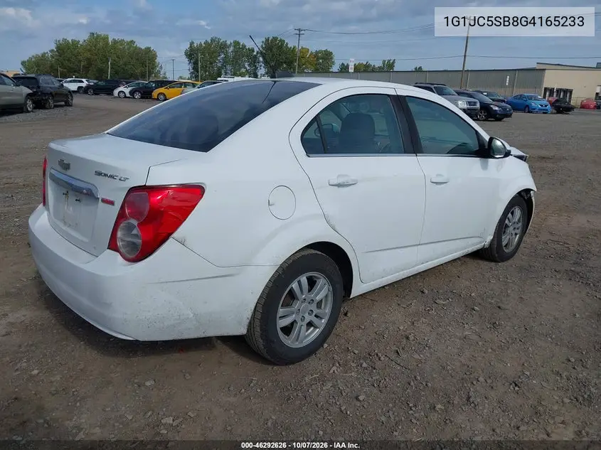 2016 CHEVROLET SONIC VIN 1G1JC5SB8G4165233 — фото 4