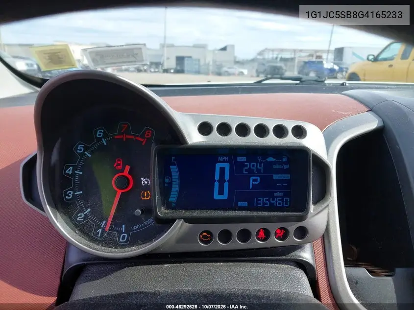 2016 CHEVROLET SONIC VIN 1G1JC5SB8G4165233 — фото 7