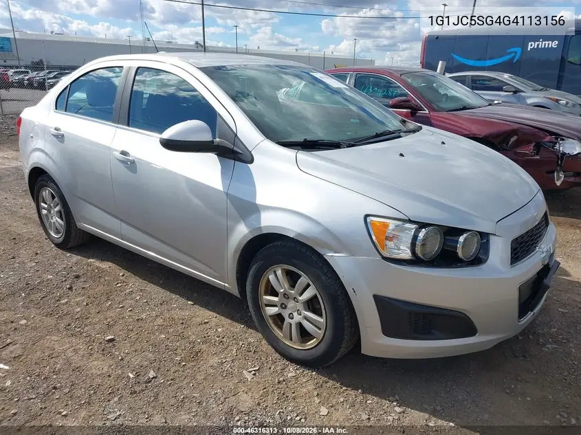 CHEVROLET SONIC 2016, VIN 1G1JC5SG4G4113156