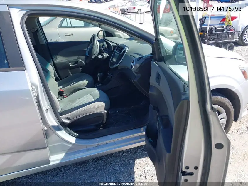 2017 CHEVROLET SONIC VIN 1G1JB5SH7H4175793 — фото 5