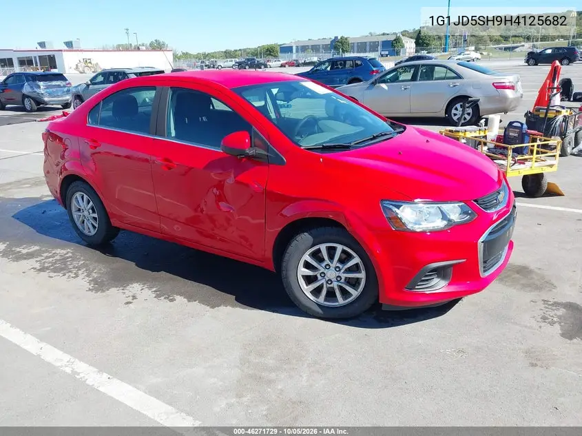 CHEVROLET SONIC 2017, VIN 1G1JD5SH9H4125682