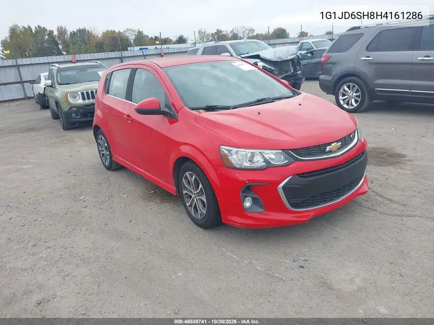 CHEVROLET SONIC 2017, VIN 1G1JD6SH8H4161286