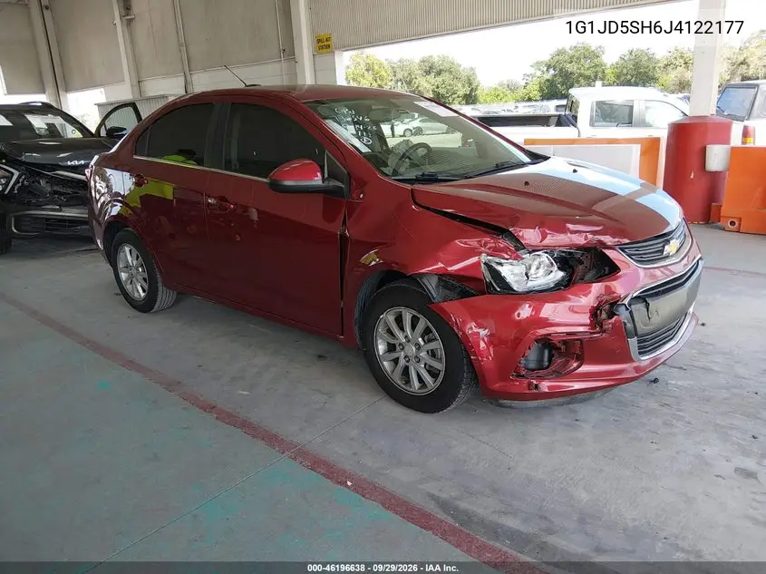 CHEVROLET SONIC 2018, VIN 1G1JD5SH6J4122177