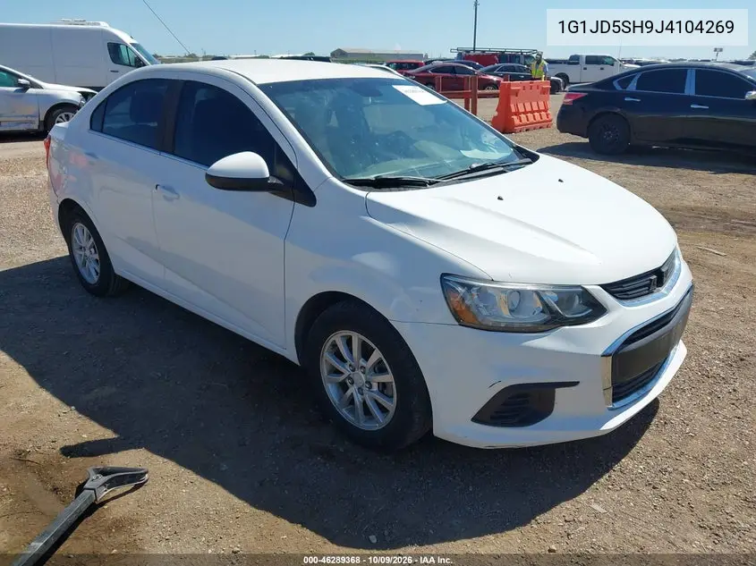 CHEVROLET SONIC 2018, VIN 1G1JD5SH9J4104269