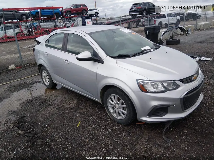 CHEVROLET SONIC 2018, VIN 1G1JD5SHXJ4101591