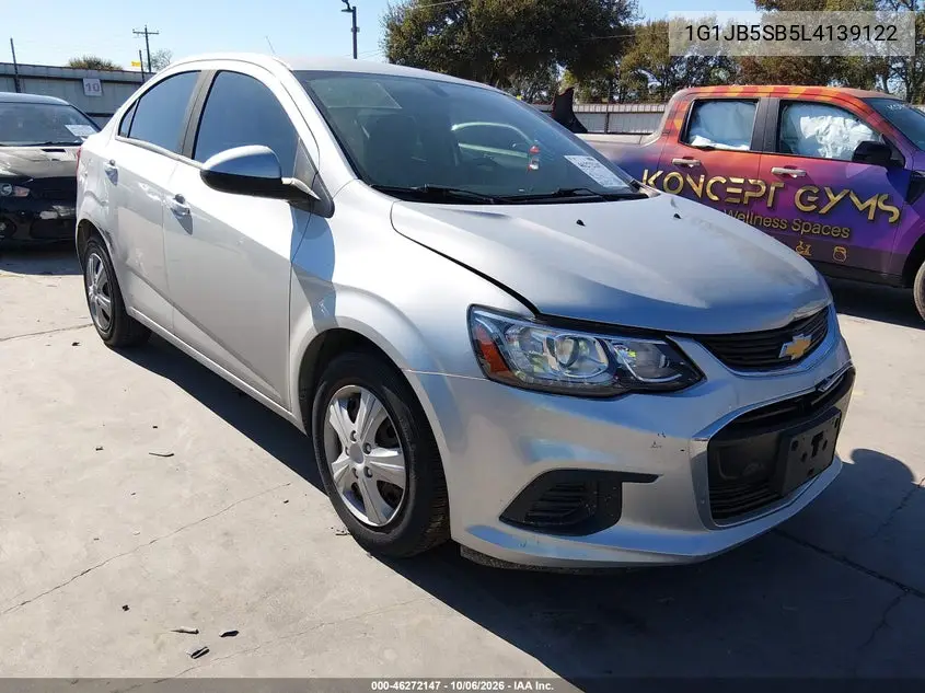 CHEVROLET SONIC 2020, VIN 1G1JB5SB5L4139122