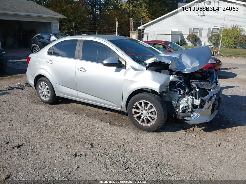 CHEVROLET SONIC 2020, VIN 1G1JD5SB3L4124063