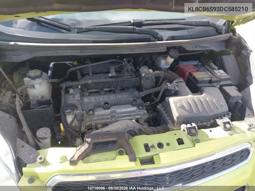 2013 CHEVROLET SPARK VIN KL8CB6S93DC585210 — фото 10
