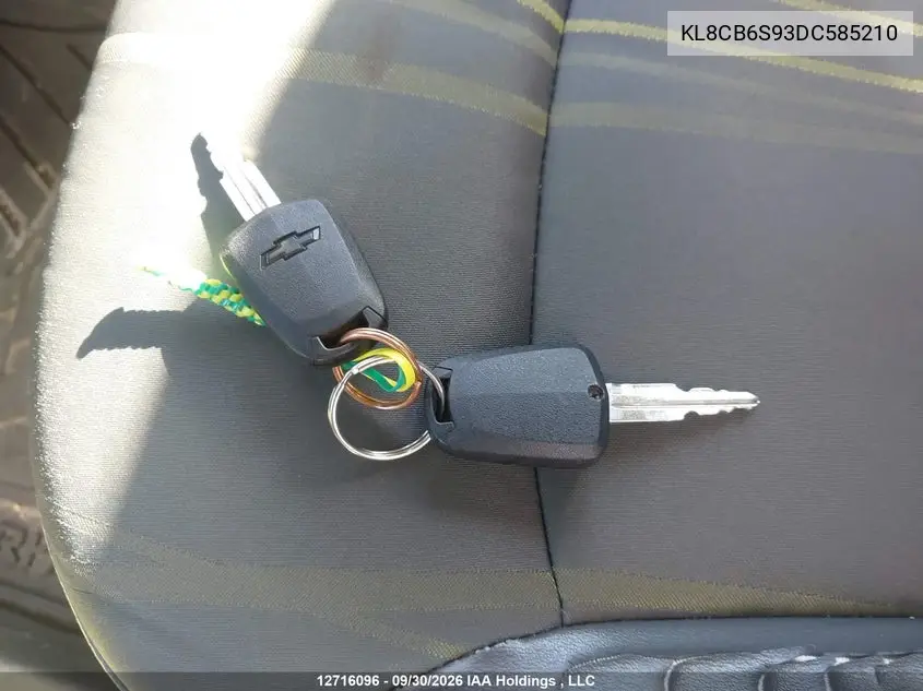 2013 CHEVROLET SPARK VIN KL8CB6S93DC585210 — фото 11