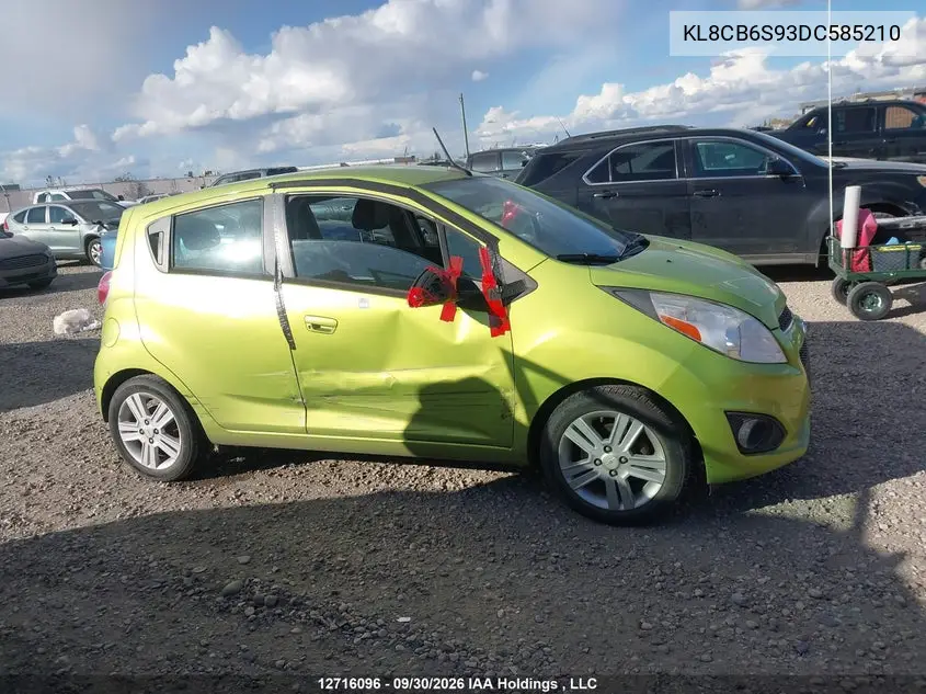 2013 CHEVROLET SPARK VIN KL8CB6S93DC585210 — фото 13