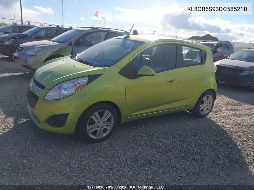 2013 CHEVROLET SPARK VIN KL8CB6S93DC585210 — фото 14