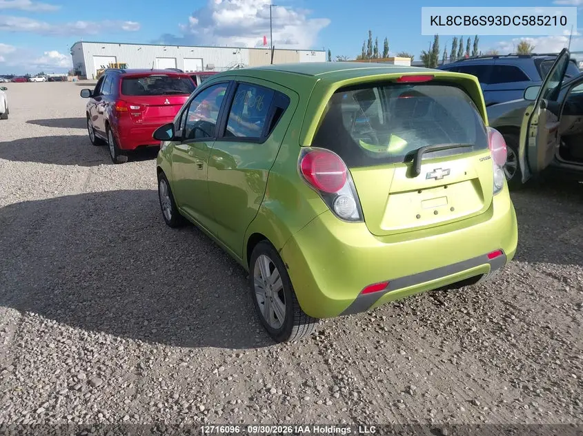 2013 CHEVROLET SPARK VIN KL8CB6S93DC585210 — фото 3