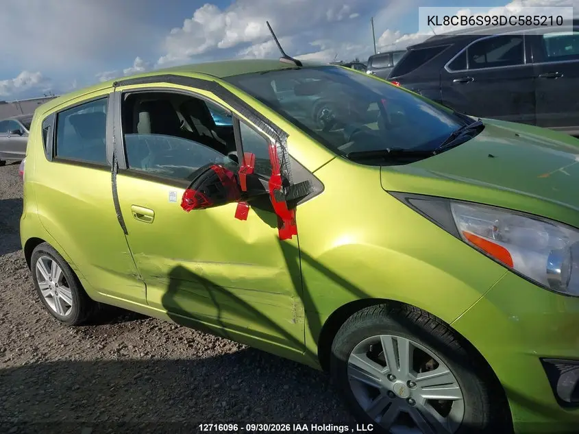 2013 CHEVROLET SPARK VIN KL8CB6S93DC585210 — фото 6