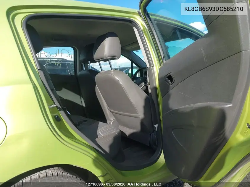 2013 CHEVROLET SPARK VIN KL8CB6S93DC585210 — фото 8