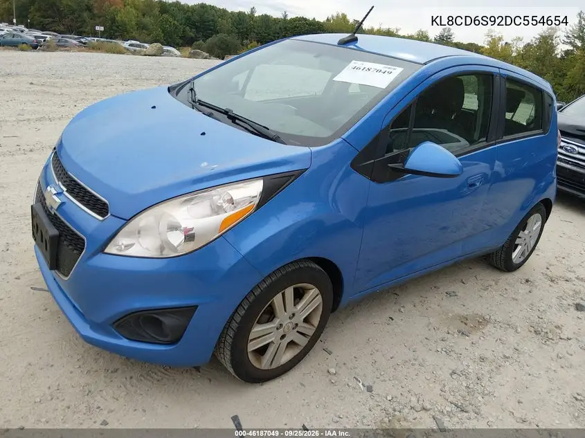 2013 CHEVROLET SPARK VIN KL8CD6S92DC554654 — фото 2