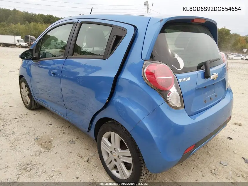 2013 CHEVROLET SPARK VIN KL8CD6S92DC554654 — фото 3