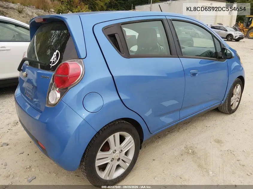 2013 CHEVROLET SPARK VIN KL8CD6S92DC554654 — фото 4
