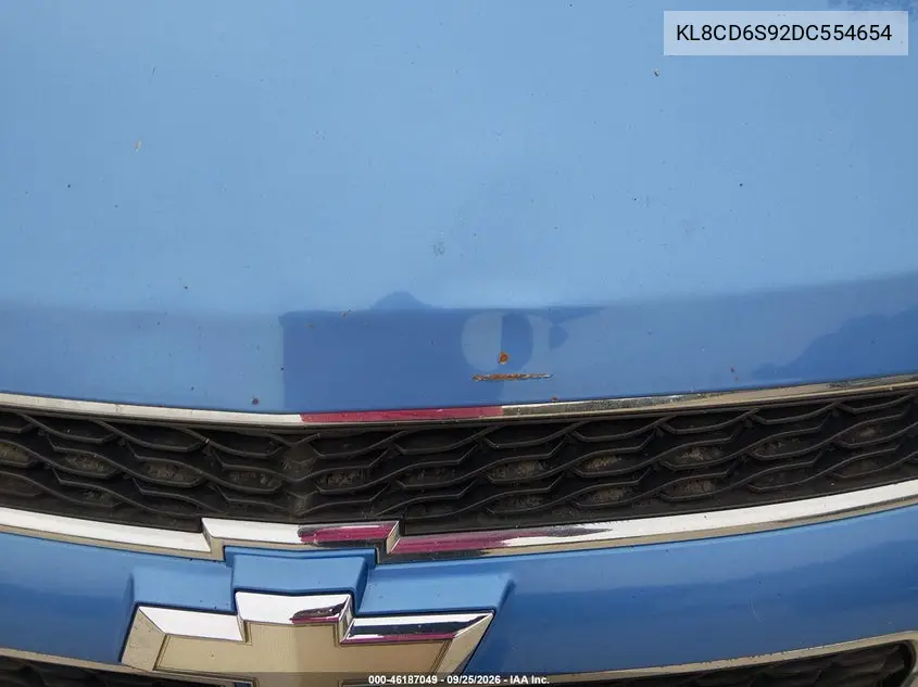 2013 CHEVROLET SPARK VIN KL8CD6S92DC554654 — фото 6