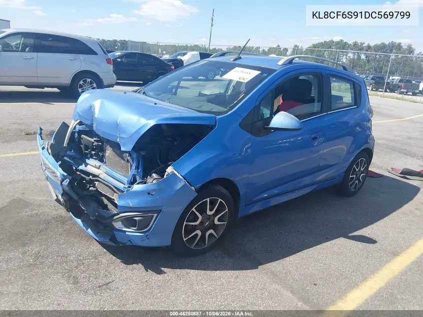 2013 CHEVROLET SPARK VIN KL8CF6S91DC569799 — фото 2