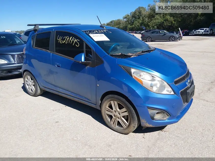 CHEVROLET SPARK 2013, VIN KL8CB6S94DC509480