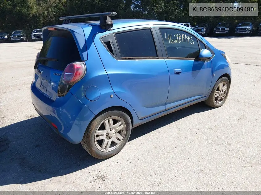 2013 CHEVROLET SPARK VIN KL8CB6S94DC509480 — фото 4