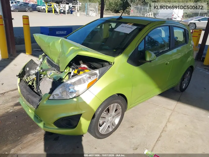 2013 CHEVROLET SPARK VIN KL8CD6S91DC500472 — фото 2