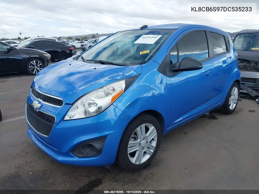 2013 CHEVROLET SPARK VIN KL8CB6S97DC535233 — фото 2
