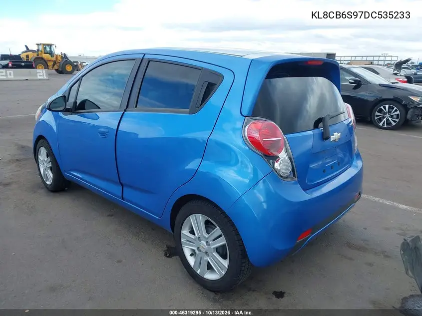 2013 CHEVROLET SPARK VIN KL8CB6S97DC535233 — фото 3